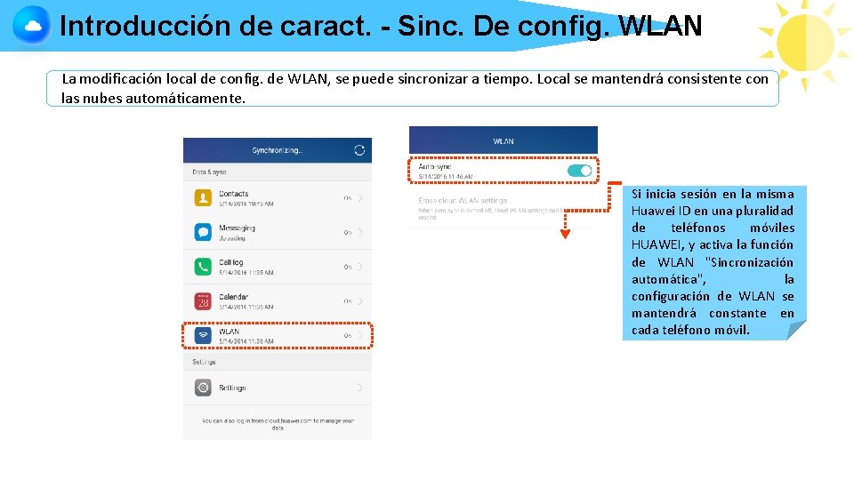 Introducción de caract. - Sinc. De config. WLAN La modificación local de config. de