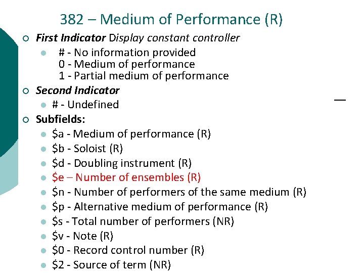 382 – Medium of Performance (R) ¡ ¡ ¡ First Indicator Display constant controller