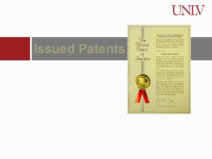 Issued Patents 