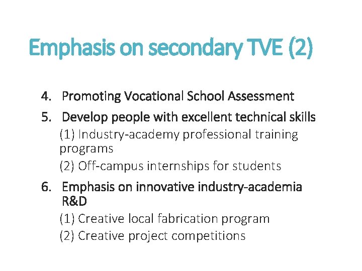 Tve Subject Taiwans Technological and Vocational Education Past Present and
