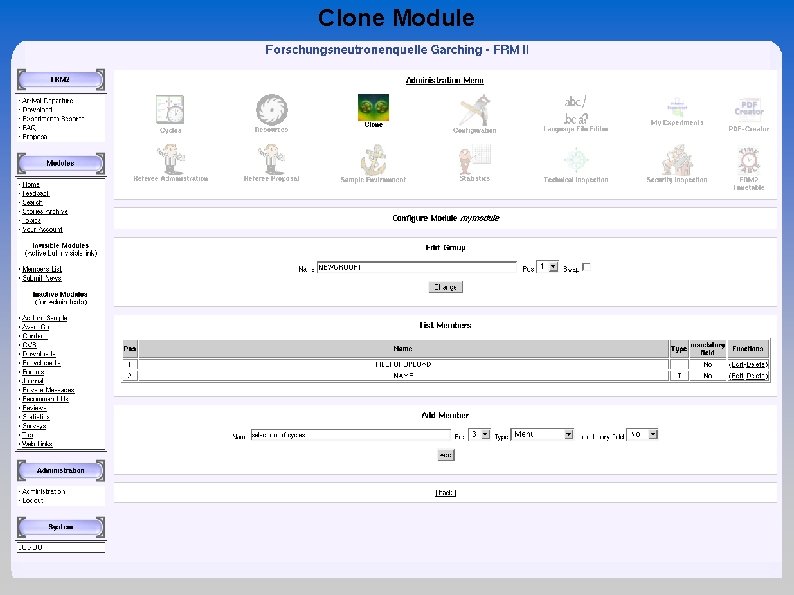 Clone Module 