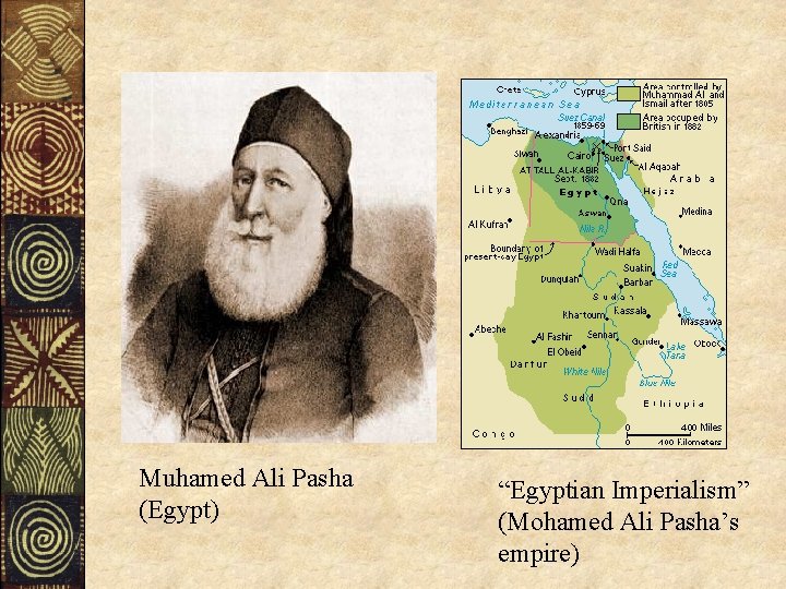 Muhamed Ali Pasha (Egypt) “Egyptian Imperialism” (Mohamed Ali Pasha’s empire) 