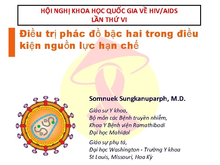 HỘI NGHỊ KHOA HỌC QUỐC THE 6 TH GIA VỀ HIV/AIDS NATIONAL SCIENTIFIC ON
