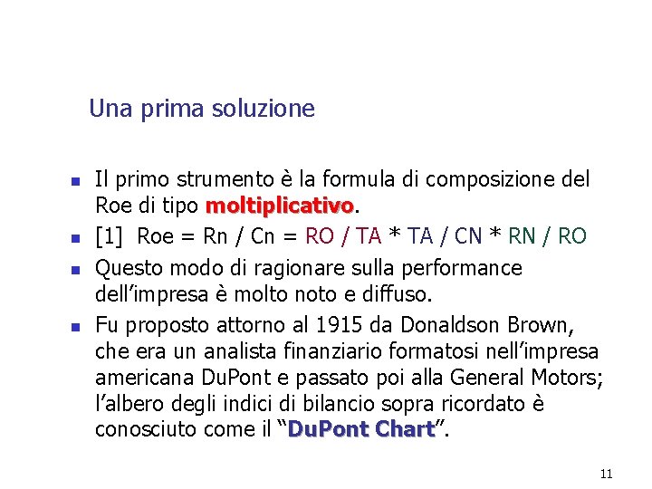Una prima soluzione n n Il primo strumento è la formula di composizione del Una prima soluzione n n Il primo strumento è la formula di composizione del