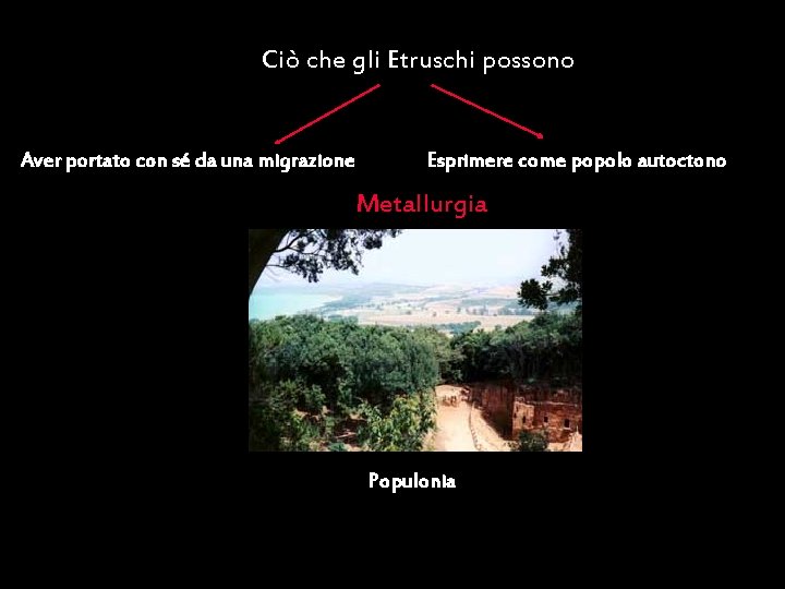 Ciò che gli Etruschi possono Aver portato con sé da una migrazione Esprimere come