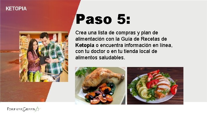 KETOPIA Paso 5: Crea una lista de compras y plan de alimentación con la KETOPIA Paso 5: Crea una lista de compras y plan de alimentación con la