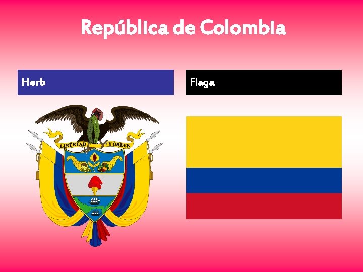 República de Colombia Herb Flaga 