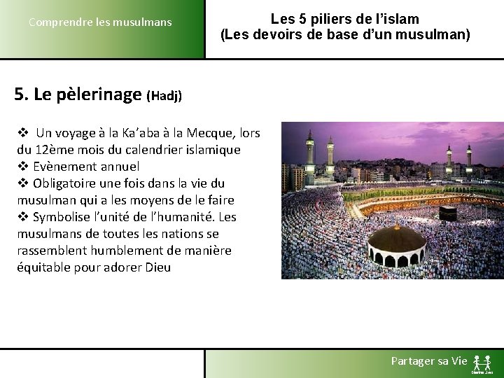 Comprendre les musulmans Les 5 piliers de l’islam (Les devoirs de base d’un musulman)