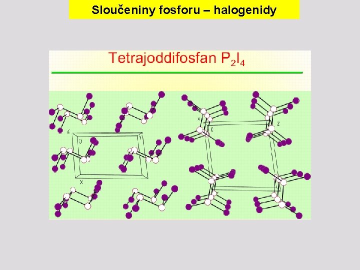 Sloučeniny fosforu – halogenidy 