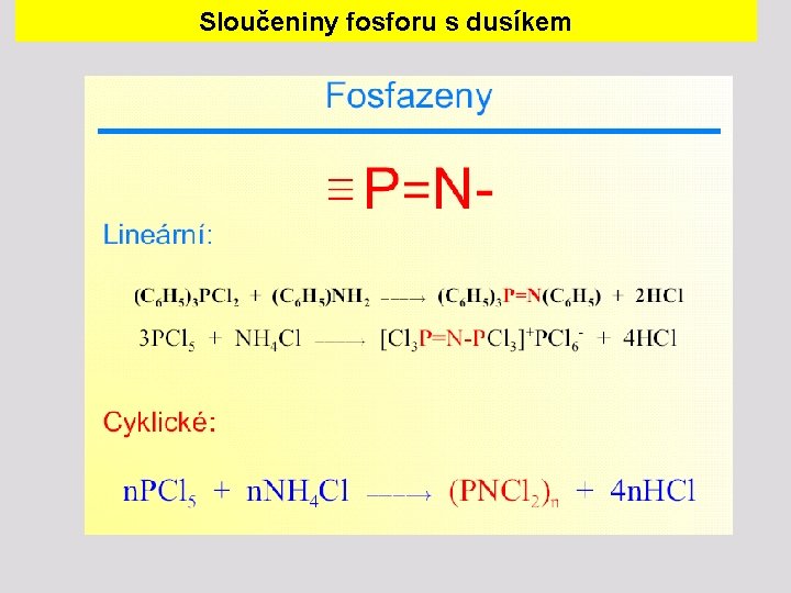 Sloučeniny fosforu s dusíkem 