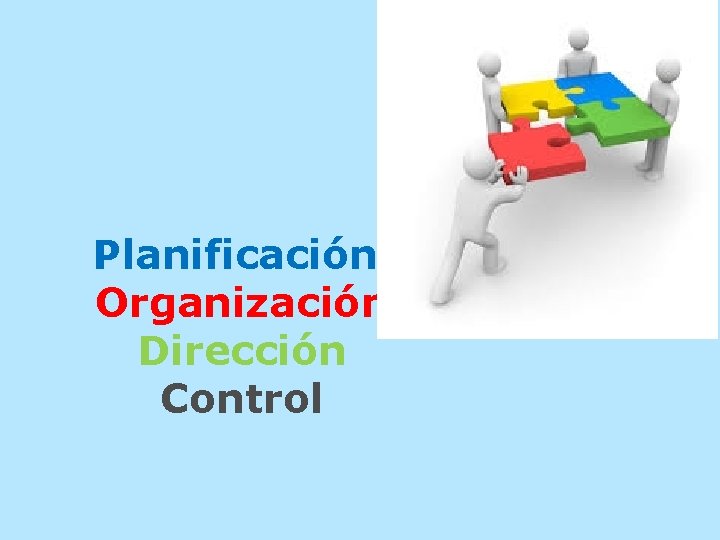 Planificación Organización Dirección Control Planificación Organización Dirección Control