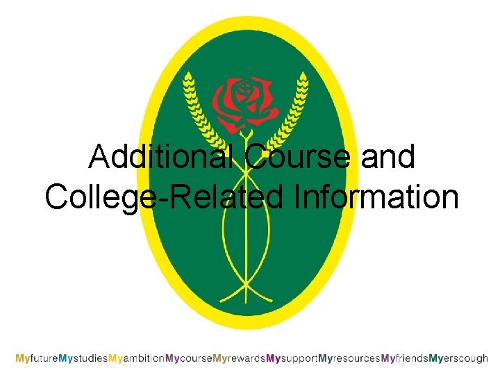Additional Course and College-Related Information 