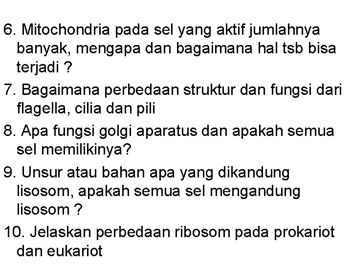 Struktur Dan Fungsi Sel Sel Prokaryotik Tdk Punya