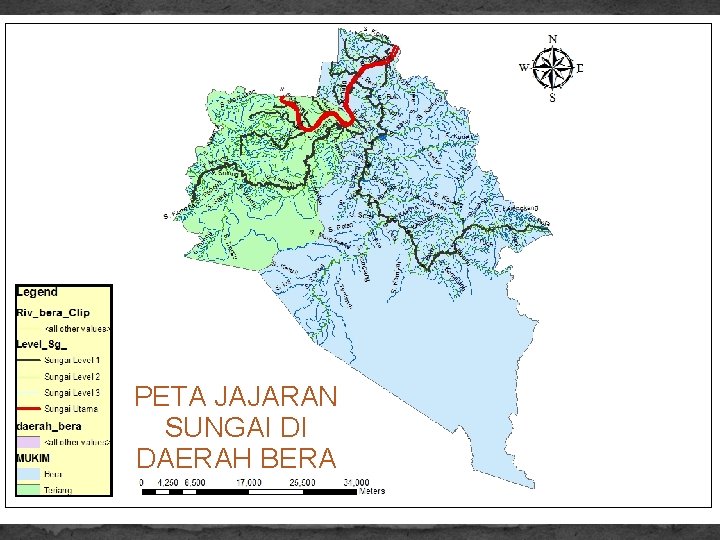 PETA JAJARAN SUNGAI DI DAERAH BERA 