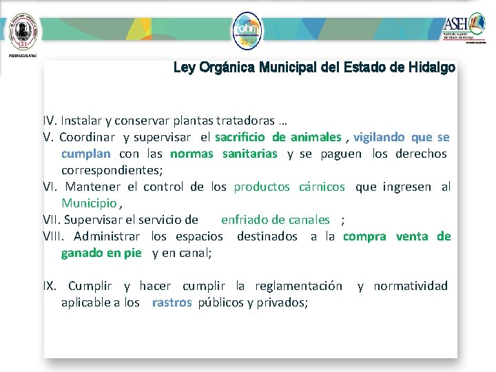 Ley Orgánica Municipal Del Estado De Hidalgo slidetodoc.com