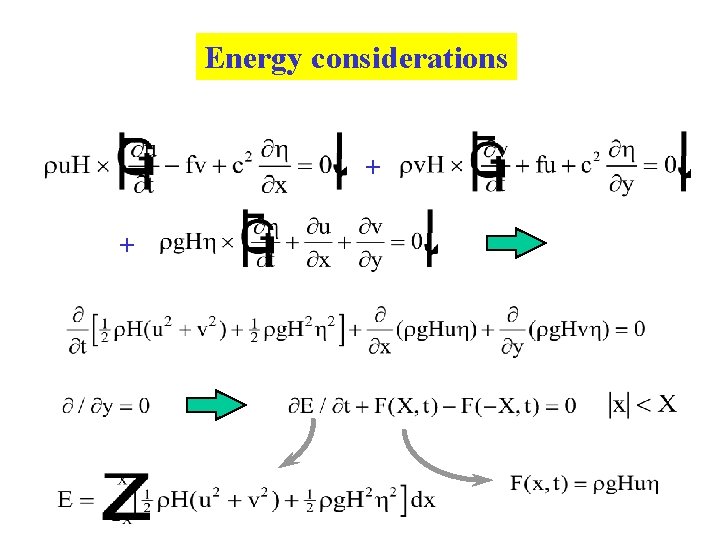 Energy considerations + + 
