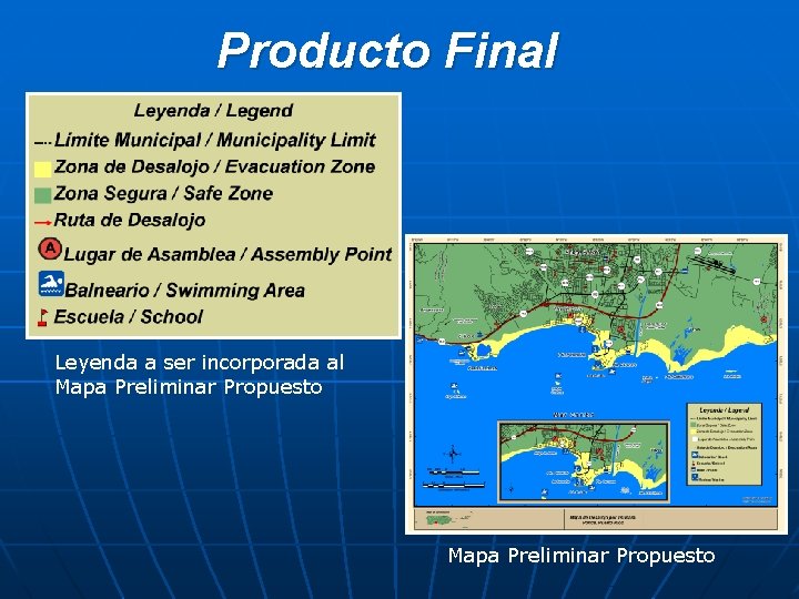 Producto Final Leyenda a ser incorporada al Mapa Preliminar Propuesto 