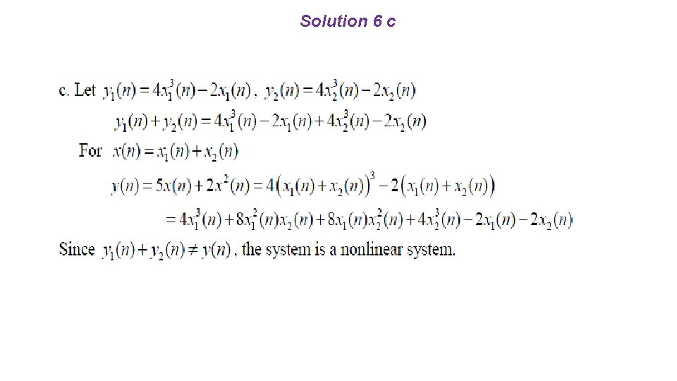 Solution 6 c 