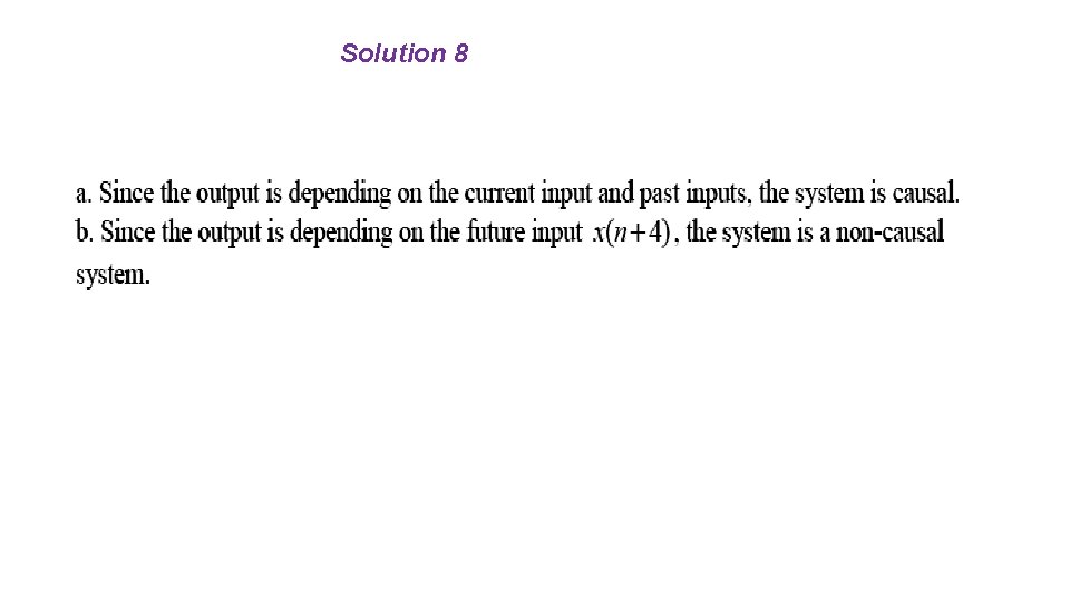 Solution 8 