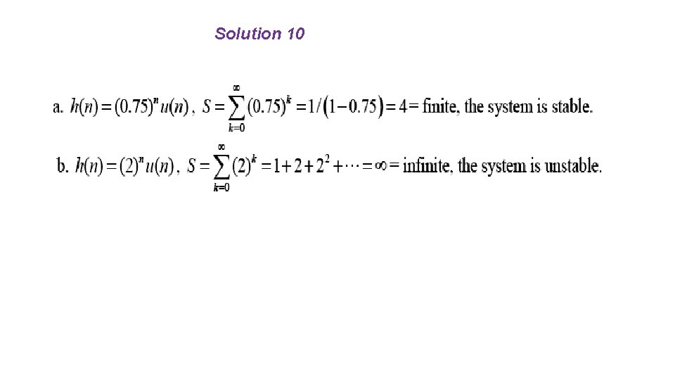 Solution 10 