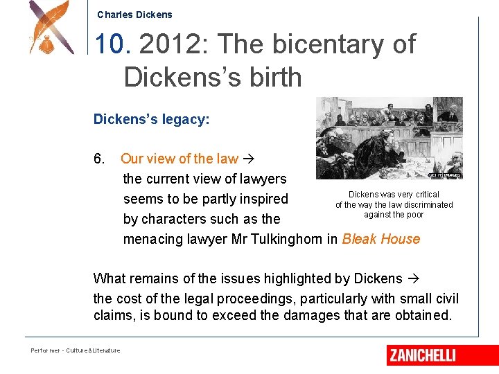 Charles Dickens 10. 2012: The bicentary of Dickens’s birth Dickens’s legacy: 6. Our view