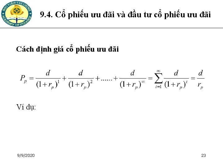 9. 4. Cổ phiếu ưu đãi và đầu tư cổ phiếu ưu đãi Cách