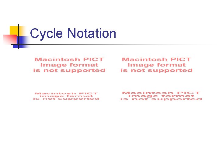Cycle Notation 