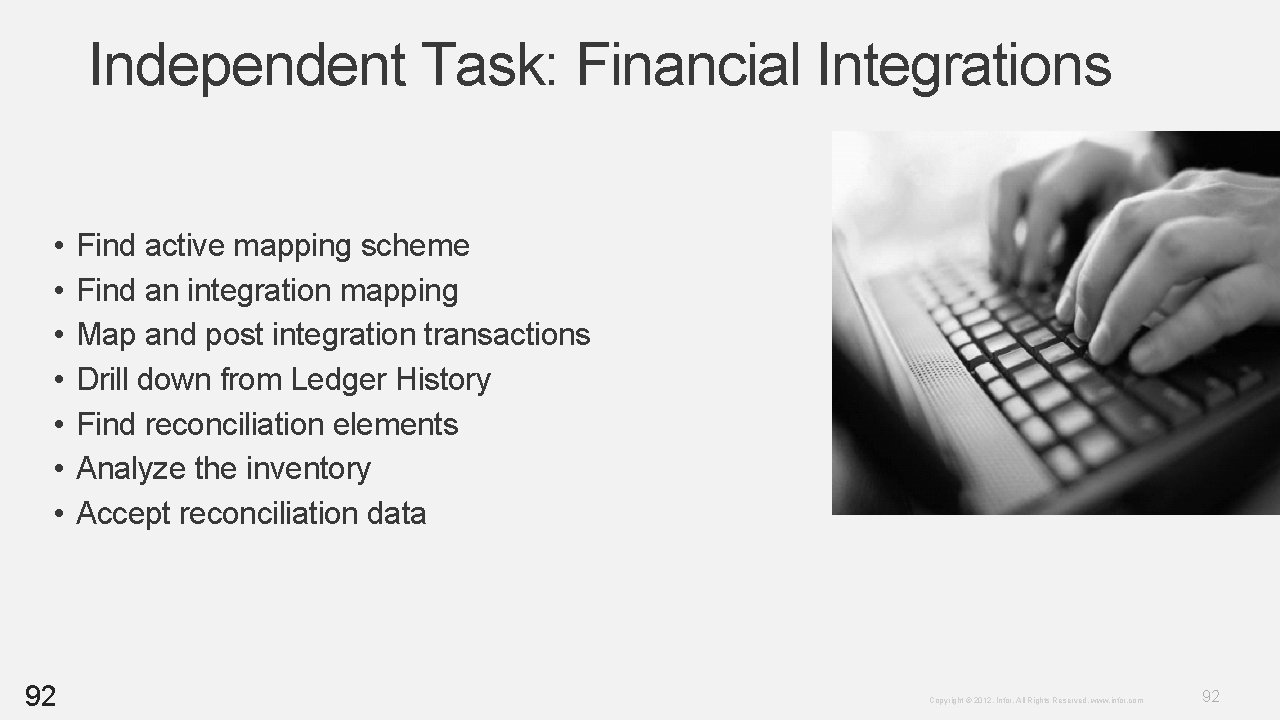 Independent Task: Financial Integrations • • 92 Find active mapping scheme Find an integration Independent Task: Financial Integrations • • 92 Find active mapping scheme Find an integration