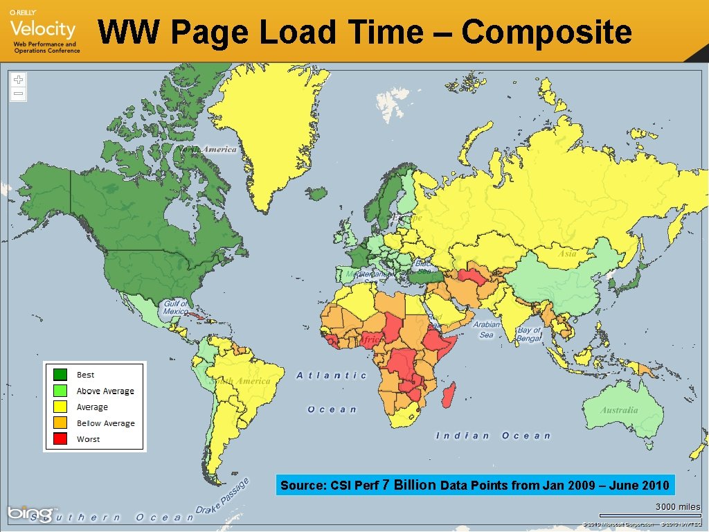 WW Page Load Time – Composite Source: CSI Perf 7 Billion Data Points from