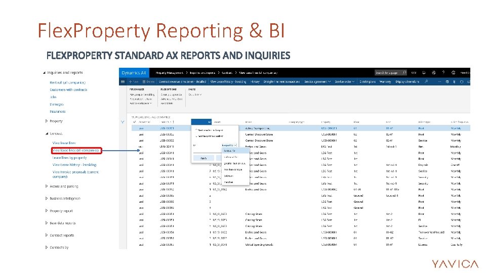 Flex. Property Reporting & BI Flex. Property Reporting & BI