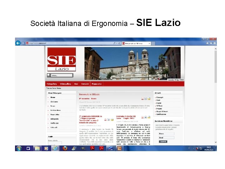 Società Italiana di Ergonomia – SIE Lazio 