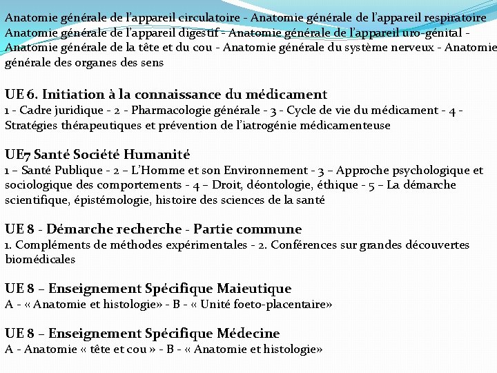 Anatomie générale de l’appareil circulatoire - Anatomie générale de l’appareil respiratoire Anatomie générale de