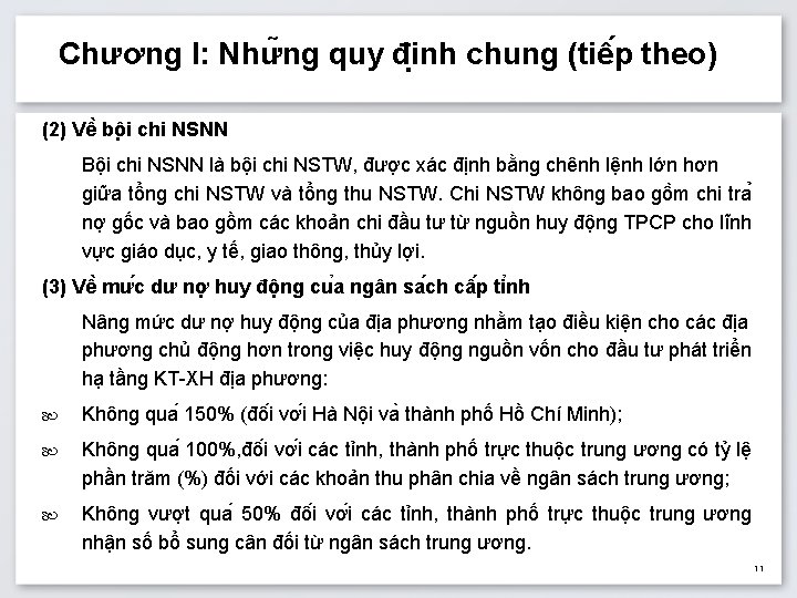 Chương I: Như ng quy đi nh chung (tiê p theo) (2) Vê bô