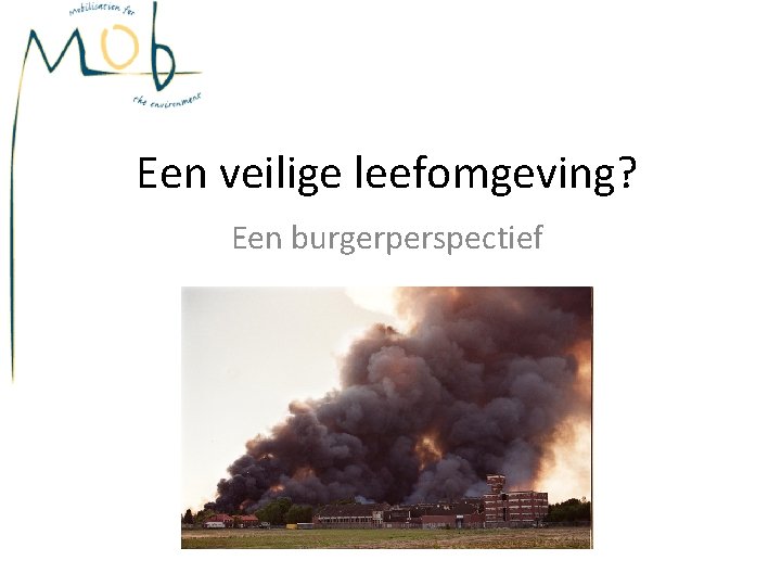 Een veilige leefomgeving? Een burgerperspectief 