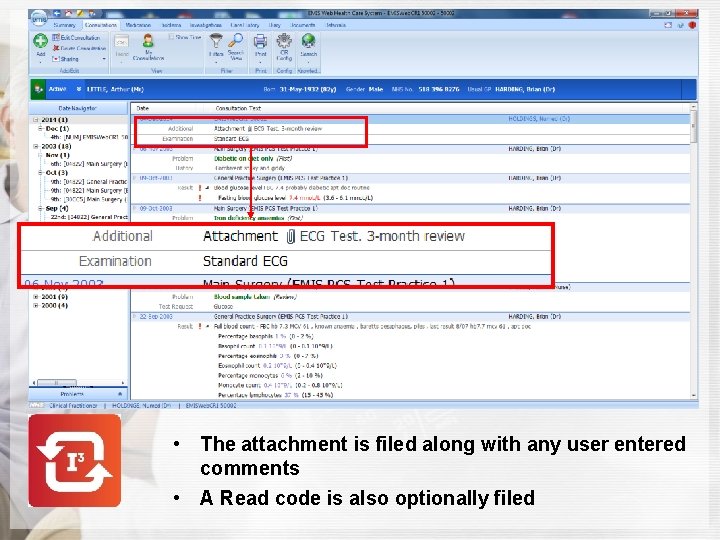  • The attachment is filed along with any user entered comments • A