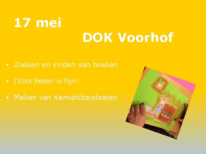 17 mei DOK Voorhof • Zoeken en vinden van boeken • (Voor)lezen is fijn!