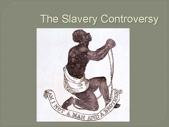 The Slavery Controversy 