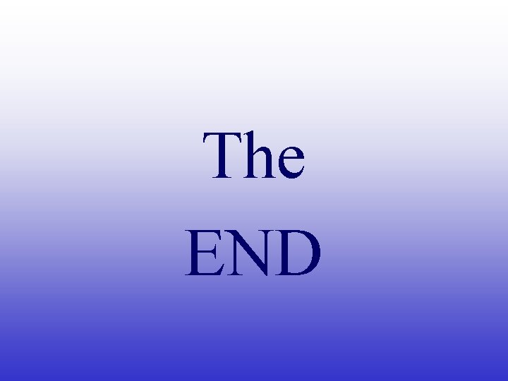 The END 