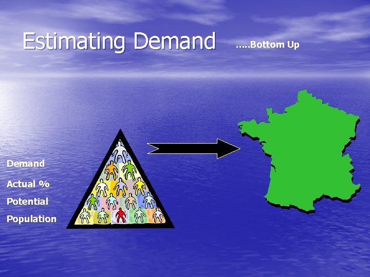 Estimating Demand Actual % Potential Population …. . Bottom Up 