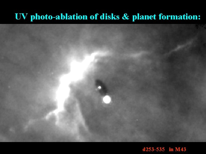 UV photo-ablation of disks & planet formation: d 253 -535 in M 43 