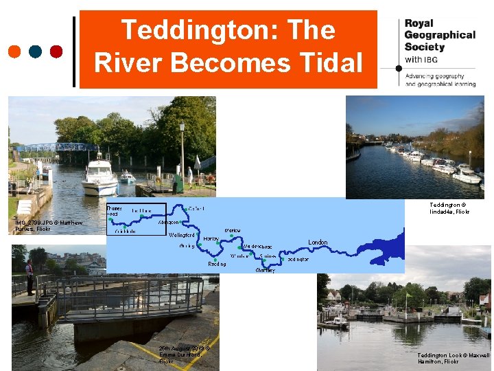 Teddington: The River Becomes Tidal Teddington © lindad 4 a, Flickr IMG_2799. JPG ©