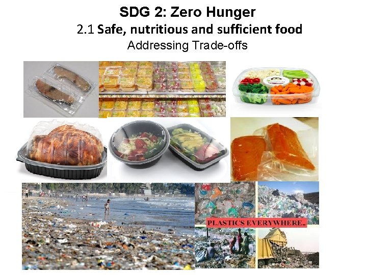 SDG 2: Zero Hunger 2. 1 Safe, nutritious and sufficient food Addressing Trade-offs 