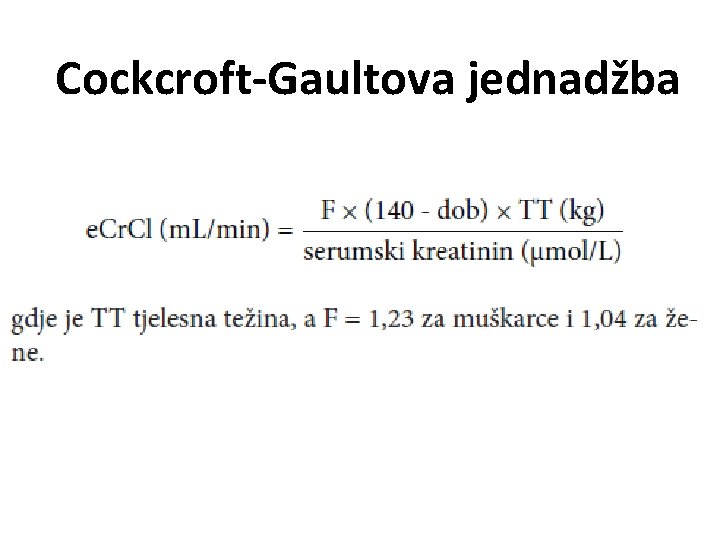 Cockcroft-Gaultova jednadžba 