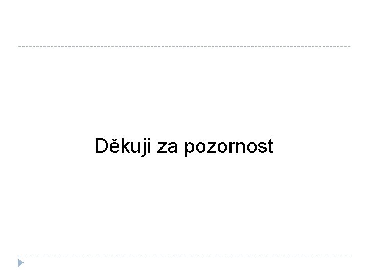 Děkuji za pozornost 