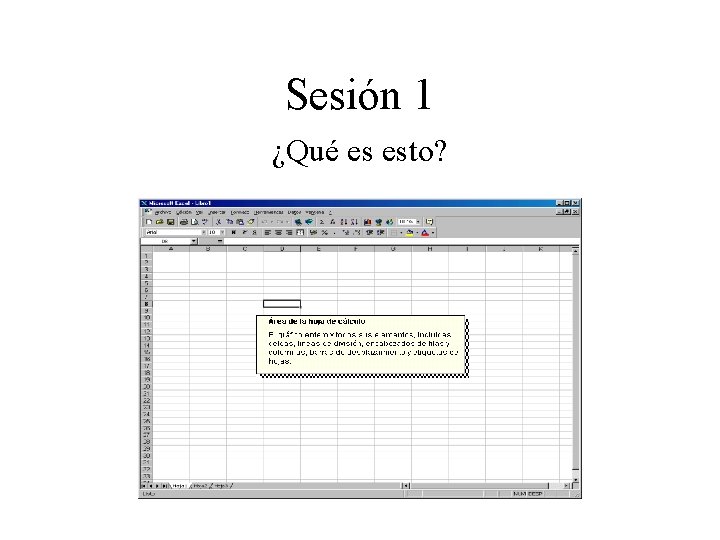 Sesión 1 ¿Qué es esto? 