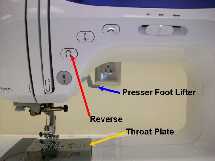 Presser Foot Lifter Reverse Throat Plate 