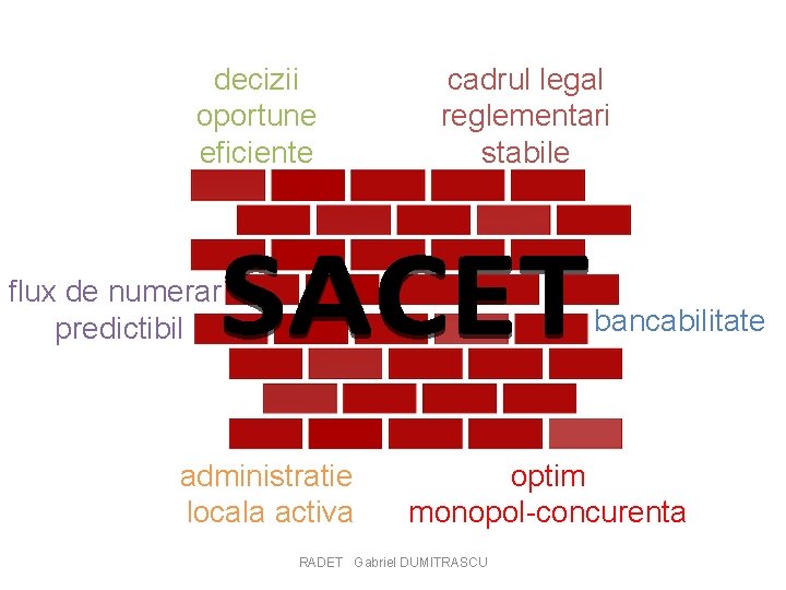 decizii oportune eficiente cadrul legal reglementari stabile flux de numerar predictibil bancabilitate administratie locala