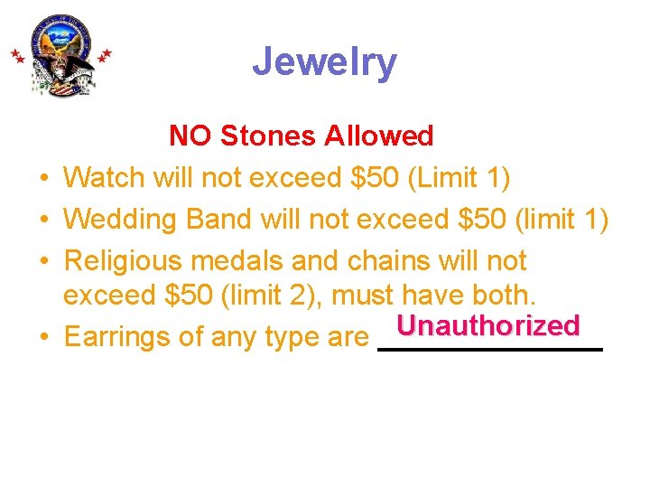 Jewelry • • NO Stones Allowed Watch will not exceed $50 (Limit 1) Wedding