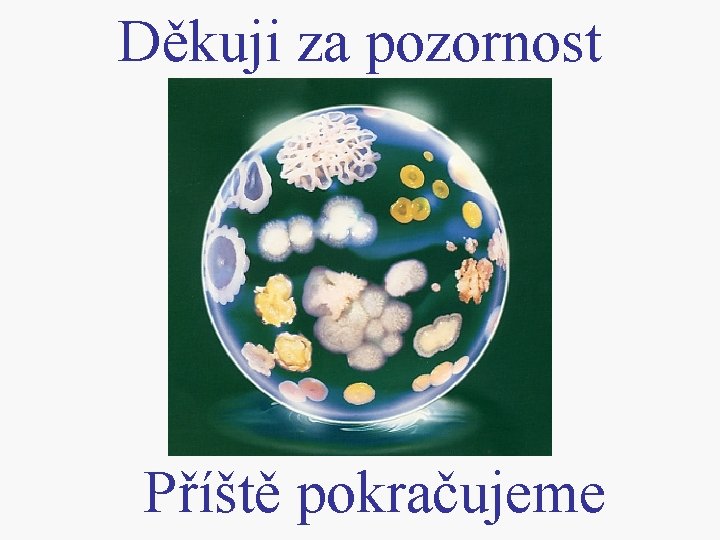 Děkuji za pozornost Příště pokračujeme 