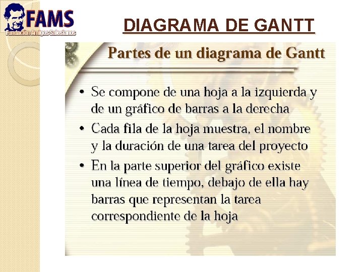 DIAGRAMA DE GANTT 